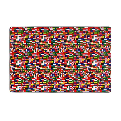 WHJWZY Carpet Flanell-Teppich für Wohnzimmer, Büro und mehr, 152,4 x 99,1 cm, Nationalflaggen-Kollektion, Bild WHJWZY Carpet Flanell-Teppich für Wohnzimmer, Büro und mehr, 152,4 x 99,1 cm, Nationalflaggen-Kollektion, Bild von WHJWZY