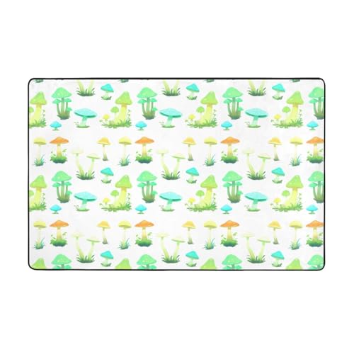 WHJWZY Carpet Flanell-Teppich für Wohnzimmer, Büro und mehr, 152,4 x 99,1 cm, Neon-Pilz-Bild WHJWZY Carpet Flanell-Teppich für Wohnzimmer, Büro und mehr, 152,4 x 99,1 cm, Neon-Pilz-Bild von WHJWZY