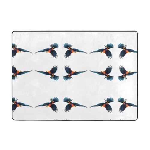 WHJWZY Carpet Flanell-Teppich für Wohnzimmer, Büro und mehr, 203,2 x 147,3 cm, Habenkel-Silhouettenmuster WHJWZY Carpet Flanell-Teppich für Wohnzimmer, Büro und mehr, 203,2 x 147,3 cm, Habenkel-Silhouettenmuster von WHJWZY