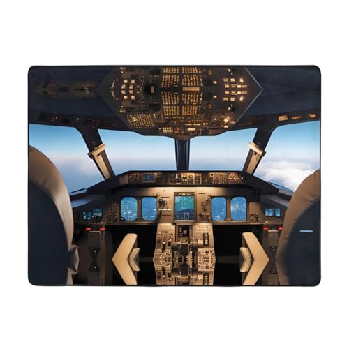 WHJWZY Carpet Flanell-Teppich für Wohnzimmer, Büro und mehr, Flugzeug-Cockpit-Bild WHJWZY Carpet Flanell-Teppich für Wohnzimmer, Büro und mehr, Flugzeug-Cockpit-Bild von WHJWZY