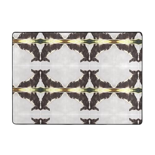 WHJWZY Carpet Flanell-Teppich für Wohnzimmer, Büro und mehr, Motiv: Wolf auf dem Rasen, 203,2 x 147,3 cm WHJWZY Carpet Flanell-Teppich für Wohnzimmer, Büro und mehr, Motiv: Wolf auf dem Rasen, 203,2 x 147,3 cm von WHJWZY