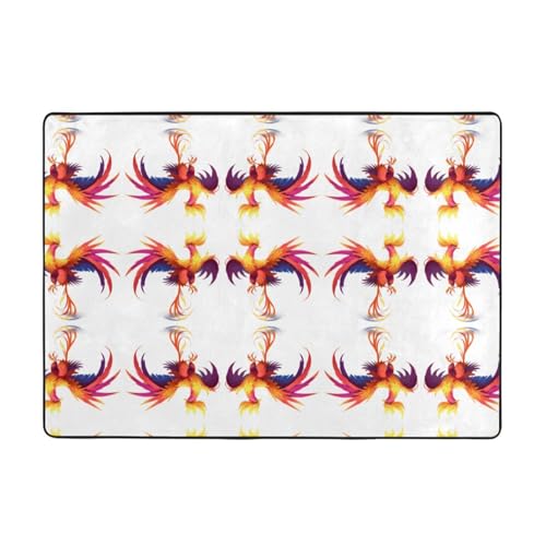 WHJWZY Carpet Flanell-Teppich für Wohnzimmer, Büro und mehr, mythisches Phoenix-Bild, 203,2 x 147,3 cm WHJWZY Carpet Flanell-Teppich für Wohnzimmer, Büro und mehr, mythisches Phoenix-Bild, 203,2 x 147,3 cm von WHJWZY