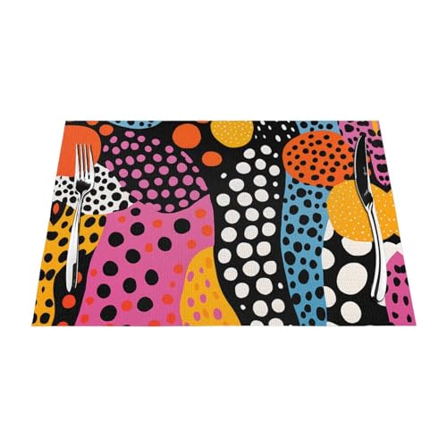 WHJWZY Gewebtes Tischset, 45,7 x 30,5 cm, hitzebeständig, rutschfest, waschbar, Zebramuster von WHJWZY
