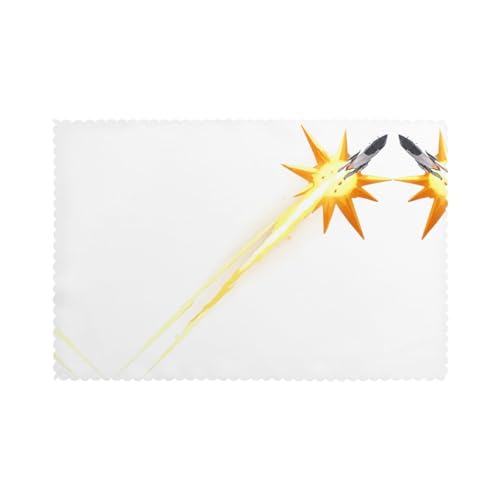 WHJWZY Rocket Launch Countdown-Muster Tischsets für den Esstisch, 6-teiliges Set, Tischset, 30,5 x 45,7 cm, für Küche, Esszimmer, Dekoration, waschbar, leicht zu reinigen von WHJWZY