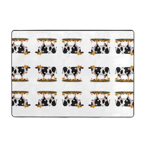 WHJWZY Teppich, Flanell-Teppich für Wohnzimmer, Büro und mehr, Blumendruck, 203,2 x 147,3 cm WHJWZY Teppich, Flanell-Teppich für Wohnzimmer, Büro und mehr, Blumendruck, 203,2 x 147,3 cm von WHJWZY