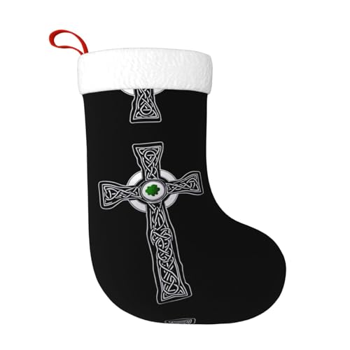 WHJWZY Weihnachtsschmuck Strumpf – für festliche Tage, Feiertage, Partys, Weihnachten, Halloween und Neujahr, Kate Cross Printing von WHJWZY