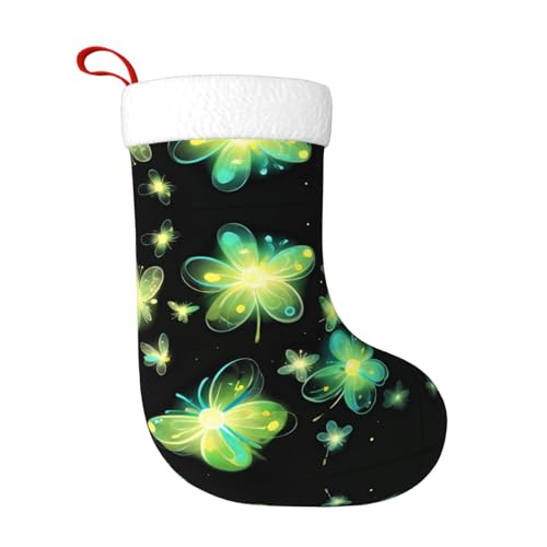 WHJWZY Weihnachtsschmuck Strumpf – für festliche Tage, Feiertage, Partys, Weihnachten, Halloween und Neujahr, leuchtende Glühwürmchen von WHJWZY