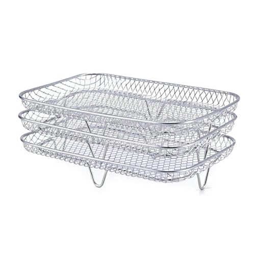 Luftfritteusen-Zubehör, Dörr-Racks, Luftfritteusen, Dehydrator-Ständer, 304 Edelstahl-Textur, geeignet für Luftfritteusen, Luftfritteusen von WHKM