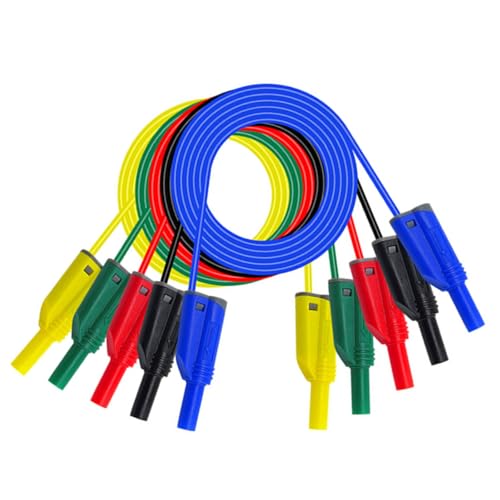 Mehrzweck 4mm Banana Testleitungen Hoher Leitfähigkeit Sicherer Anschluss Starke 4 Mm Kabel Bananen Stecker Für Labor Mehrere Farbstapelads Mehrzweck 4mm Banana Testleitungen Hoher Leitfähigkeit Sicherer Anschluss Starke 4 Mm Kabel Bananen Stecker Für Labor Mehrere Farbstapelads von WHKM