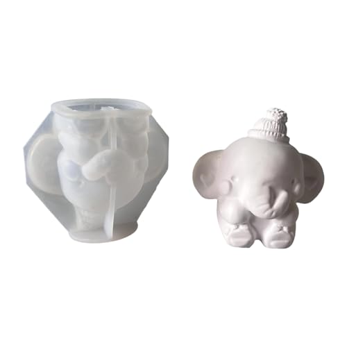 Schöner Elefant Silikonform Haus Accessoire Zur Erstellung Von Gipsharz Figur Dekorationen Täglich Lässige Verwendung Einfacher Freisetzungsform Einfach von WHKM