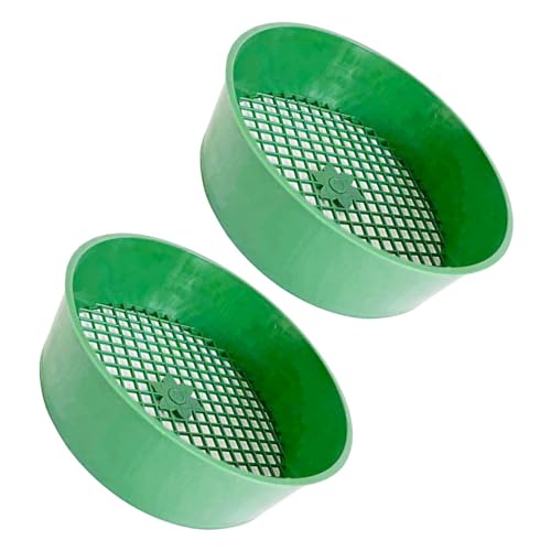 WHKM 2 Stück Gartensieb Kompostsieb Werkzeug Stein Schmutz Separator Gartenarbeit Siebgerät Textur für Erde WHKM 2 Stück Gartensieb Kompostsieb Werkzeug Stein Schmutz Separator Gartenarbeit Siebgerät Textur für Erde von WHKM