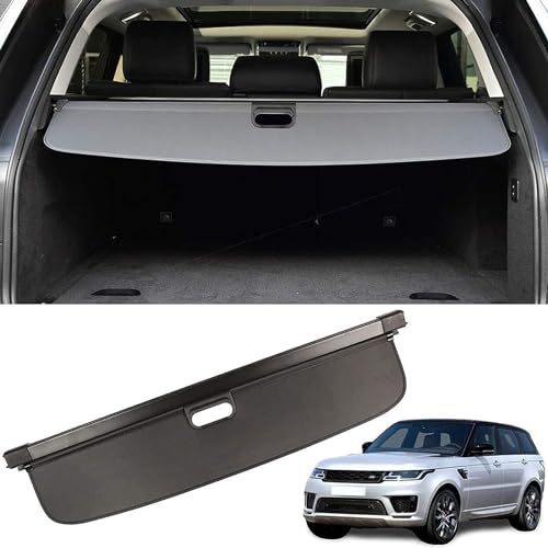 WHLXQ Auto Hintere Kofferraum Hutablage FüR Range Rover Sport 2014 2015 2016 2017 2018 2019 Einziehbare Trunk Cargo Abdeckung Schattenschutz PrivatsphäRe von WHLXQ