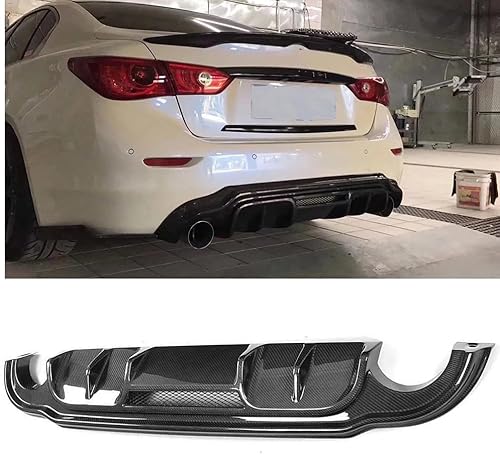 WHLXQ Diffusor-Ersatz für Infiniti Q50 2013 2014 2015 2016 2017, Auto Heckdiffusor Stoßstange Schützen Abdeckung,Chassis Anti-Kratzer Styling Zubehör von WHLXQ