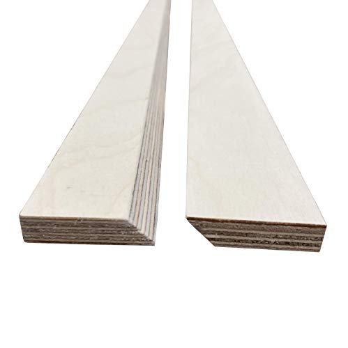 Keilleisten French Cleat 2er Set Stärke 12mm Längen wählbar 10cm bis 120cm (80cm) von WHM Werkstatt Haus & mehr