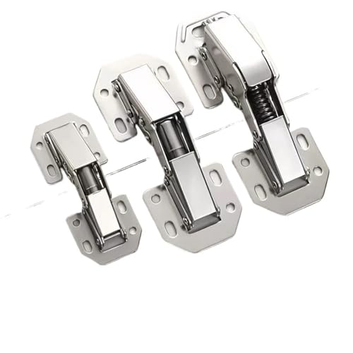 Scharniere Lochfreies Schranktürscharnier Federscharnier Kleiderschrank Hardware Dämpfung Hydraulikpuffer Klappartefakt Hydraulische Scharniere für Schranktüren(4inches hydraulic) von WHMWT