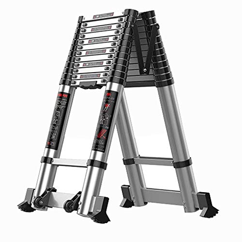 WHOJS Teleskopleiter Klappleiter Dicke Aluminiumlegierung Ruggedized Skalierbar Unterschiedliche Höhen Geben Sie eine Leiter EIN Umlenkrolle Leicht zu tragen Lagergewicht 150kg Mehrzweck-Loftleiter WHOJS Teleskopleiter Klappleiter Dicke Aluminiumlegierung Ruggedized Skalierbar Unterschiedliche Höhen Geben Sie eine Leiter EIN Umlenkrolle Leicht zu tragen Lagergewicht 150kg Mehrzweck-Loftleiter von Wang