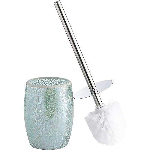 WHOLE HOUSEWARES Badezimmerzubehör Toilettenbürsten-Set – Toilettenbürste und Halter (Blaugrün) von WHOLE HOUSEWARES