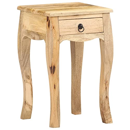 Solid Mango Wood Nightstand 28x28x46 cm Rustic Bedside Table with Drawer No Assembly Required Natural Wood Grain Unique Handcrafted Furniture Solid Mango Wood Nightstand 28x28x46 cm Rustic Bedside Table with Drawer No Assembly Required Natural Wood Grain Unique Handcrafted Furniture von WHOPBXGAD