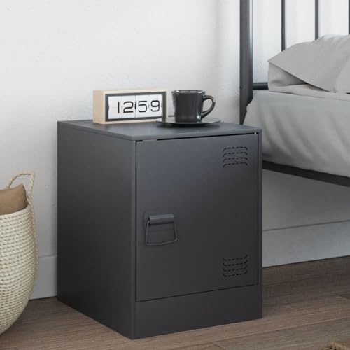 WHOPBXGAD Modern Anthrazit Nightstand with Storage 34.5x39x44 cm Steel Bedside Table for Bedroom Living Room Office Cold Rolled Steel Cabinet with Handle WHOPBXGAD Modern Anthrazit Nightstand with Storage 34.5x39x44 cm Steel Bedside Table for Bedroom Living Room Office Cold Rolled Steel Cabinet with Handle von WHOPBXGAD