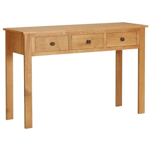 WHOPBXGAD Schminktisch 110x40x75 cm Massivholz Eiche - Elegant Vanity Table with 3 Drawers, Solid Oak Wood Makeup Desk for Bedroom Dressing Room, Sturdy Tabletop for Cosmetics & Decor WHOPBXGAD Schminktisch 110x40x75 cm Massivholz Eiche - Elegant Vanity Table with 3 Drawers, Solid Oak Wood Makeup Desk for Bedroom Dressing Room, Sturdy Tabletop for Cosmetics & Decor von WHOPBXGAD