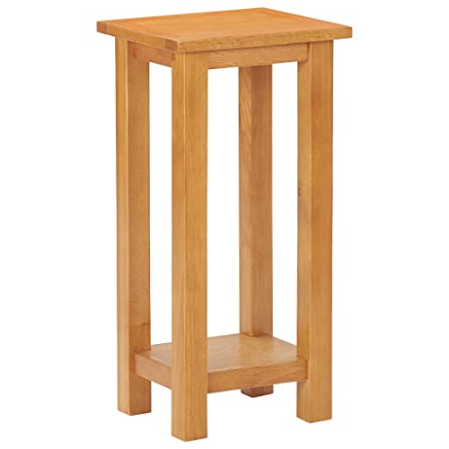 WHOPBXGAD Solid Oak Side Table 27x24x55 cm with Shelf - Rustic Nightstand or End Table for Living Room, Bedroom Durable Eiche Massivholz Design - Compact Modern Accent Furniture for Small Spaces WHOPBXGAD Solid Oak Side Table 27x24x55 cm with Shelf - Rustic Nightstand or End Table for Living Room, Bedroom Durable Eiche Massivholz Design - Compact Modern Accent Furniture for Small Spaces von WHOPBXGAD