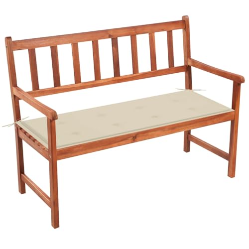 WHOPBXGAD gartenstuhl balkonstuhl Strandstuhl Gartenstühle 2 STK. mit Schwarzen Kissen Massivholz Teak Konzipiert für den Garten, die Terrasse und die Verwendung im Freien. von WHOPBXGAD
