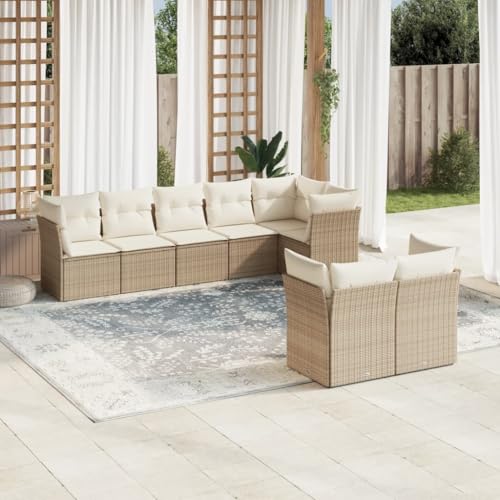 WHOPBXGAD liegestuhl Strand gartenschaukelstuhl wetterfestGartenstühle mit Kissen 4 STK. Schwarz Poly RattanKonzipiert für den Garten, die Terrasse und die Verwendung im Freien. von WHOPBXGAD