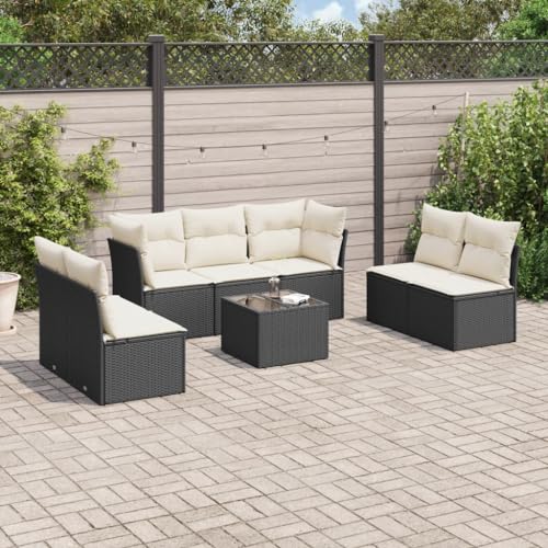 WHOPBXGAD relaxsessel Garten relaxsessel stuhlGarten-Essstühle 2 STK. Poly Rattan SchwarzKonzipiert für den Garten, die Terrasse und die Verwendung im Freien. von WHOPBXGAD
