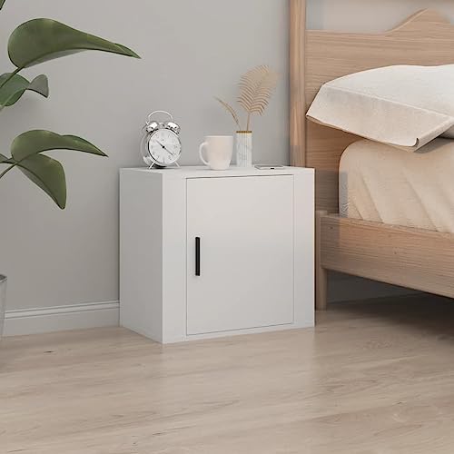 Wall Mounted Nightstand White 50x30x47 cm Bedside Table with Storage Shelf, Floating Night Stand for Bedroom, Modern Wall Desk for Small Spaces Wall Mounted Nightstand White 50x30x47 cm Bedside Table with Storage Shelf, Floating Night Stand for Bedroom, Modern Wall Desk for Small Spaces von WHOPBXGAD