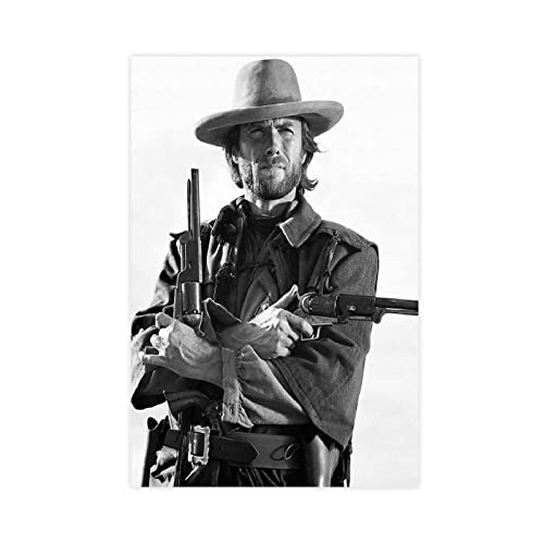 Leinwand Clint Eastwood Outlaw Josey Wales dekorative Leinwand Wandkunst Wohnzimmer Poster Schlafzimmer ohne Rahmen (30 x 50 cm, ohne Rahmen) von WHOPD