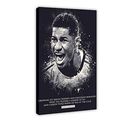 WHOPD Leinwand Marcus Rashford Motivational Canvas Wall Art Living Room Posters Bedroom Decor Painting ohne Rahmen (50 x 70 cm, nicht gerahmt) von WHOPD