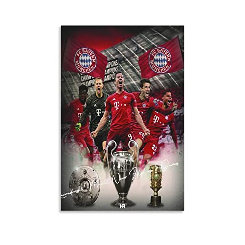 WHOPD Leinwand Serge Gnabry Robert Lewandowski Poster Leinwand Wand Kunst Zimmer Bilder für Schlafzimmer Gifts Decor ohne Rahmen (50 x 70 cm, nicht gerahmt) von WHOPD