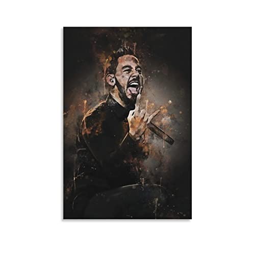 WHOPD Leinwandbild Mike Shinoda Poster Wohnzimmer Schlafzimmer Malerei Kunstwerk ohne Rahmen (50 x 70 cm, nicht gerahmt) von WHOPD