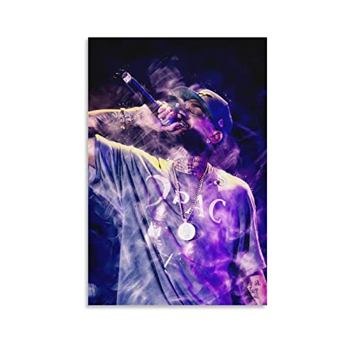WHOPD Leinwandbild Nipsey Pop Singer Hussle Druck Gemälde für Wohnzimmer Schlafzimmer Dekoration ohne Rahmen (60 x 90 cm, ohne Rahmen) von WHOPD