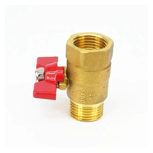1/2" BSP Female to 1/2" BSP Male Thread Brass Ball Valve with handle PN 0.8 Mpa for Air gas water fuel von WHRLQXM