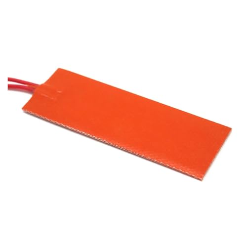 12V DC 30x90mm 6W Rectangle Flexible Silicon Heater Pad For Oil Tank Electrical Wires von WHRLQXM