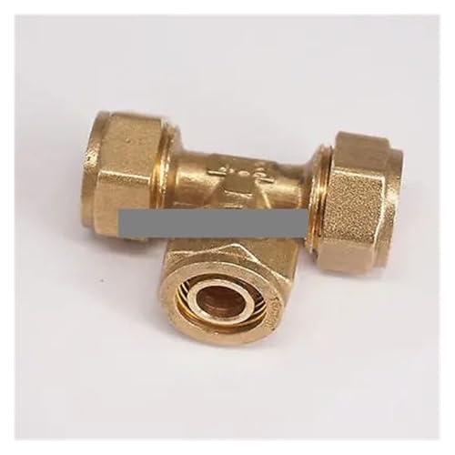 14x18mm IDxOD PEX-AL-PEX Tube Tee Brass Compression Pipe Fitting Connector For Floor Heating von WHRLQXM