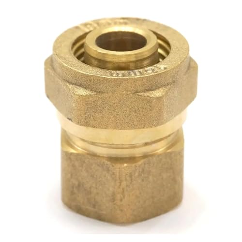 14x18mm IDxOD x 1/2" BSP Female PEX-AL-PEX Tube Straight Brass Compression Pipe Fitting Connector von WHRLQXM