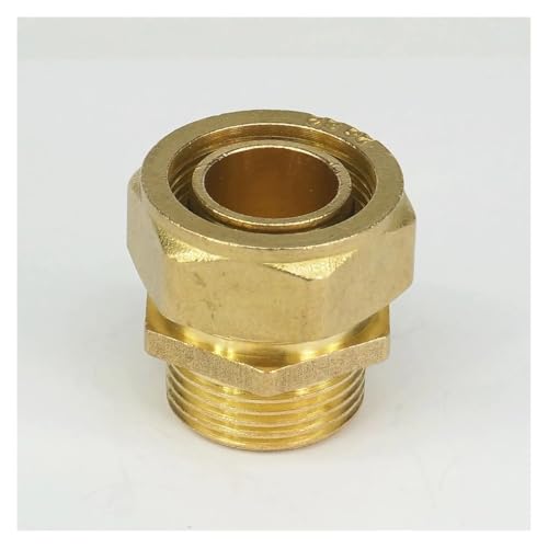 26x32mm IDxOD x 1" BSP Male PEX-AL-PEX Tube Straight Brass Compression Pipe Fitting Connector For Floor Heating von WHRLQXM