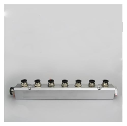 30x30mm G1/4" Out G1/2" In 7 Way Pneumatic Fitting Air Manifold Block Splitter von WHRLQXM