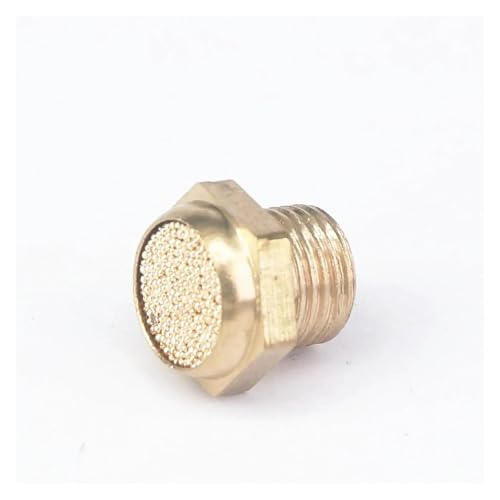 5PC 3/8" BSP Male Thread Brass Flat Cylinder Pneumatic Air Breather Silencer Connector fitting von WHRLQXM