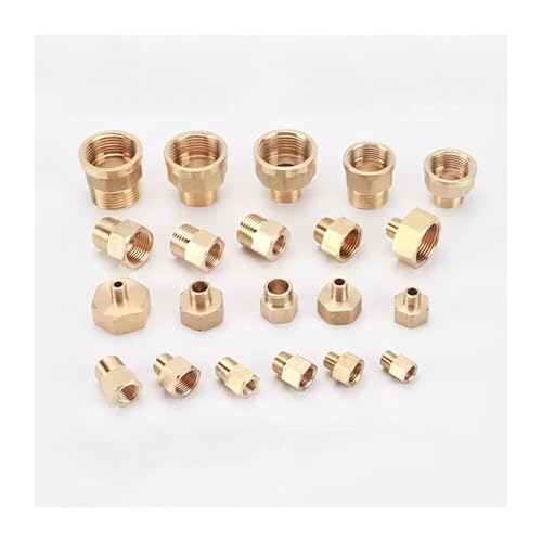 M14 M16 M18 M20 M22 M24 1/8" 1/4" 3/8" 1/2" Female To Male Thread Brass Socket Pipe Fitting Coupling Joint(F M16x1.5-M BSP1I4) von WHRLQXM