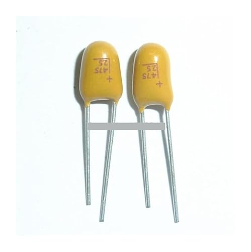 WHRLQXM 100pcs Tantalum Capacitor 4.7uF 25V 475 25V4.7uF DIP Radial von WHRLQXM