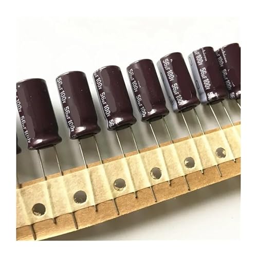 WHRLQXM 10pcs 56uF 100V PM Series 10x20mm Low Impedance Long Life 100V56uF Aluminum Electrolytic Capacitor von WHRLQXM