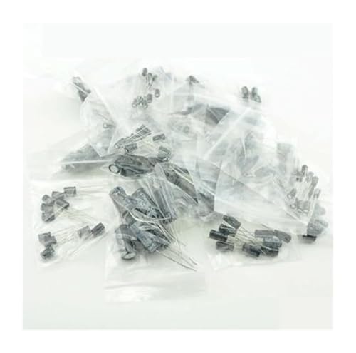WHRLQXM 120pcs 1set of 120pcs 12 Values 0.22UF-470UF Aluminum Electrolytic Capacitor Assortment Kit Set Pack von WHRLQXM