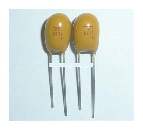 WHRLQXM 20pcs Tantalum Capacitor 2.2uF 50V 225 50V2.2uF DIP Radial von WHRLQXM