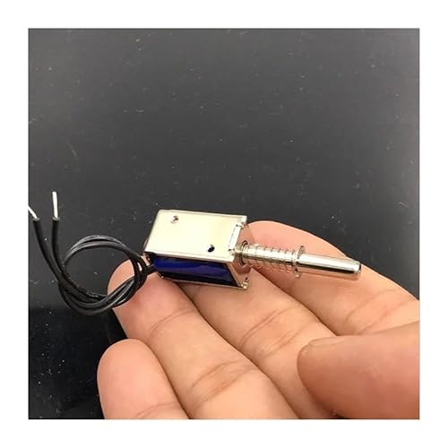 WHRLQXM DC 5V-12V 6V DC Solenoid Electromagnet Push Pull Suction Type Magnet for Household Appliances Spring Magnet von WHRLQXM