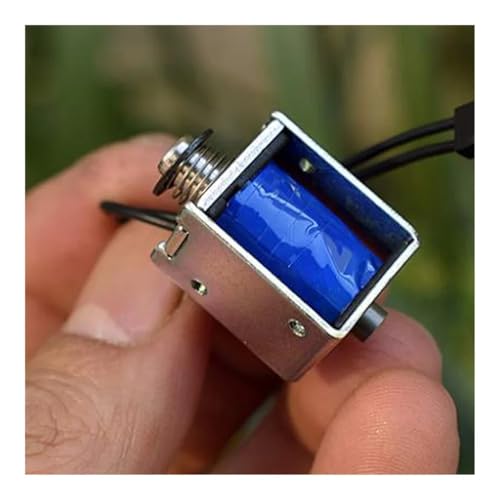 WHRLQXM DC 6V-12V Frame Type Miniature Electromagnet 0520B Through Type Push-Pull Type Solenoid Stroke 3MM for Office Equipment WHRLQXM DC 6V-12V Frame Type Miniature Electromagnet 0520B Through Type Push-Pull Type Solenoid Stroke 3MM for Office Equipment von WHRLQXM