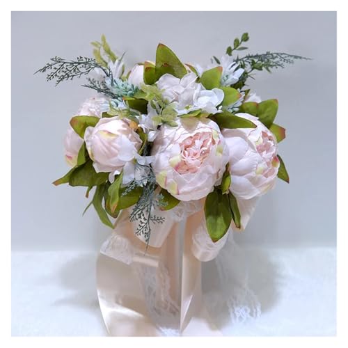 Burgunder Hochzeitsstrauß Kaskadierender Brautstrauß Hochzeitszeremonie Jahrestag Rustikale Vintage Hochzeitsblumen Brautsträuße(Style A2) von WHSDCZ
