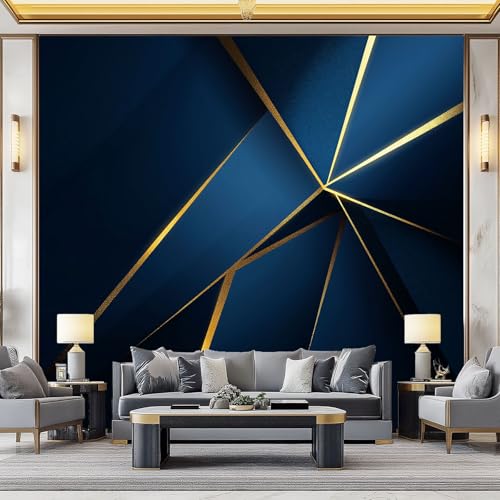 WHUOEUCO 3D Effekt Fototapete Geometrische Goldene Linien 400x280 cm Vliestapete Foto Tapete Wandbild Motivtapete, Moderne Schlafzimmer Wohnzimmer Kinderzimmer Wandtapete WHUOEUCO 3D Effekt Fototapete Geometrische Goldene Linien 400x280 cm Vliestapete Foto Tapete Wandbild Motivtapete, Moderne Schlafzimmer Wohnzimmer Kinderzimmer Wandtapete von WHUOEUCO